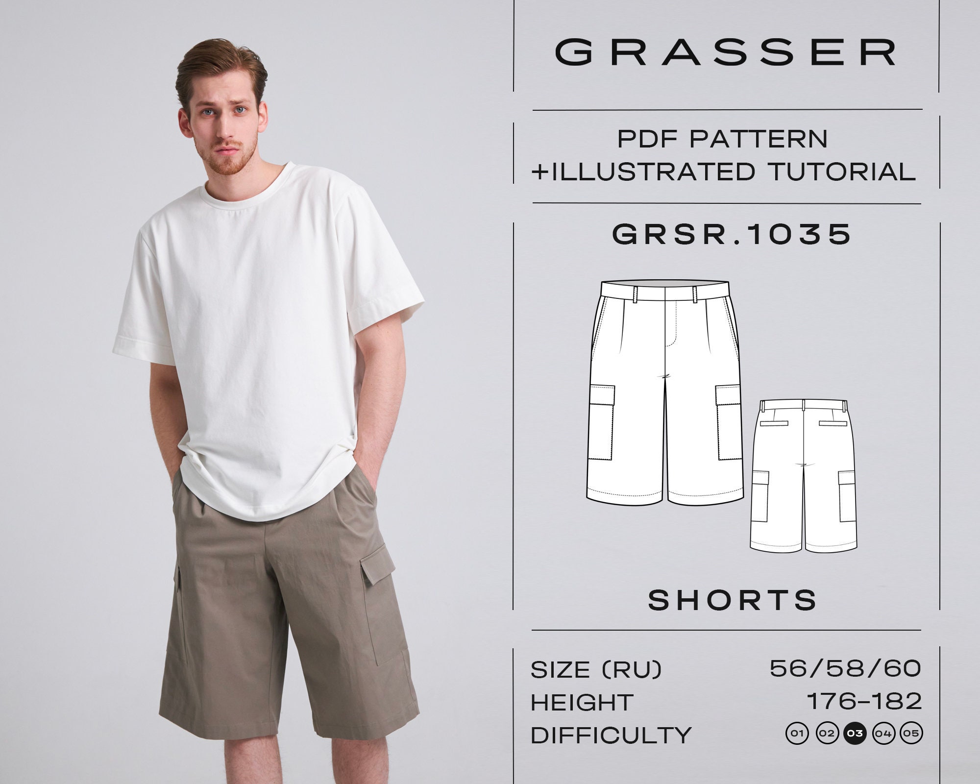 Free Sewing Pattern For Men's Loose Sports Pants (Sizes 44-60