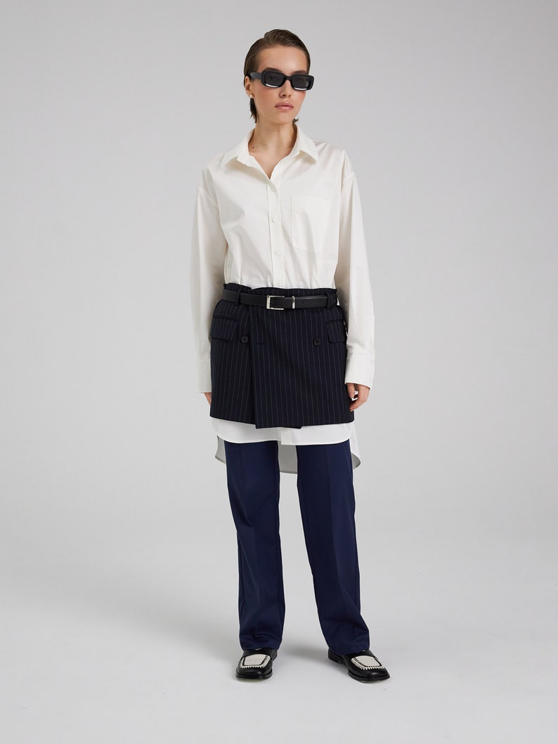 Cartamodello per camicia oversize con tutorial / taglie 42 / 44 / 46 (RU) / modello n.1014 immagine 8