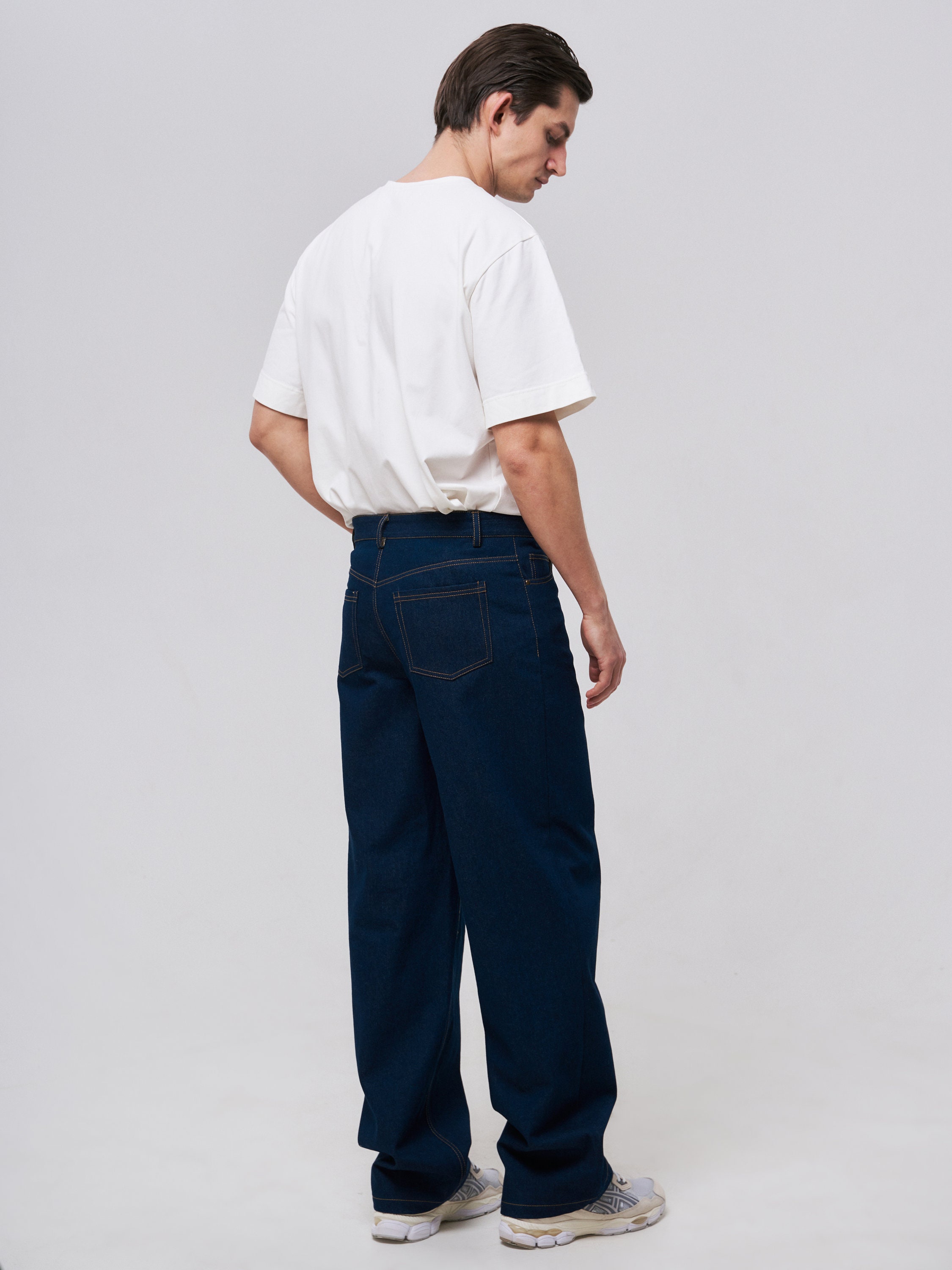 Men's Jeans Sewing Pattern PDF | DIY Straight Fit Jeans | Sizes 44