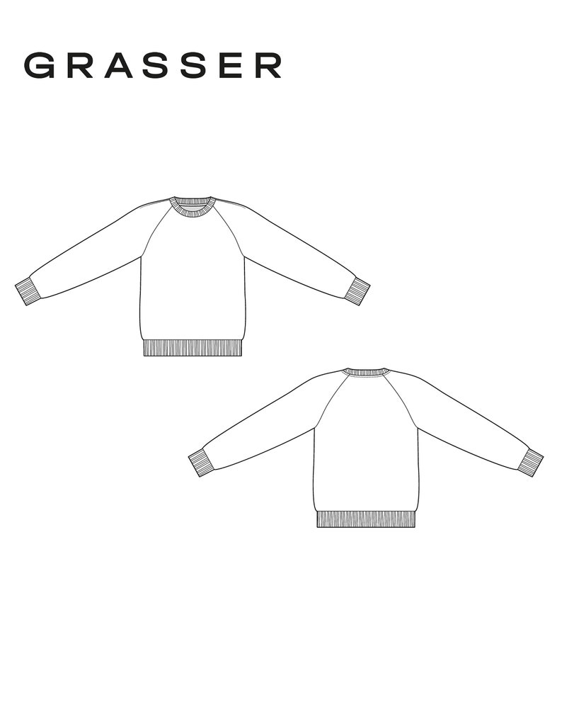 Sweatshirt Pdf Sewing Pattern for Men Sizes 44 / 46 / 48 Etsy