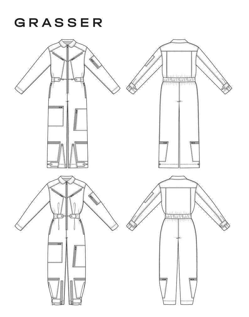 Jumpsuit Sewing Pattern for Women Sizes 42 / 44 / 46 RU Etsy