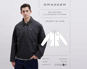 Men's Workwear Jacket Sewing Pattern No. 1213 | Sizes 48 / 50 / 52 (RU)