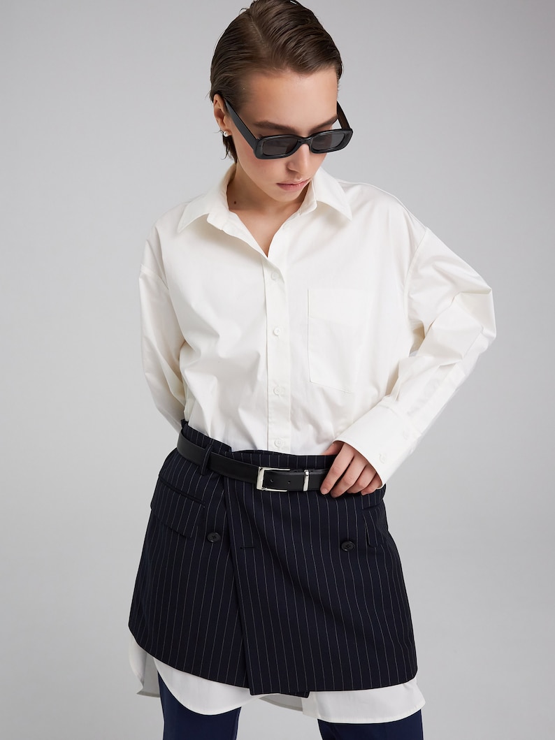 Cartamodello per camicia oversize con tutorial / taglie 42 / 44 / 46 (RU) / modello n.1014 immagine 9