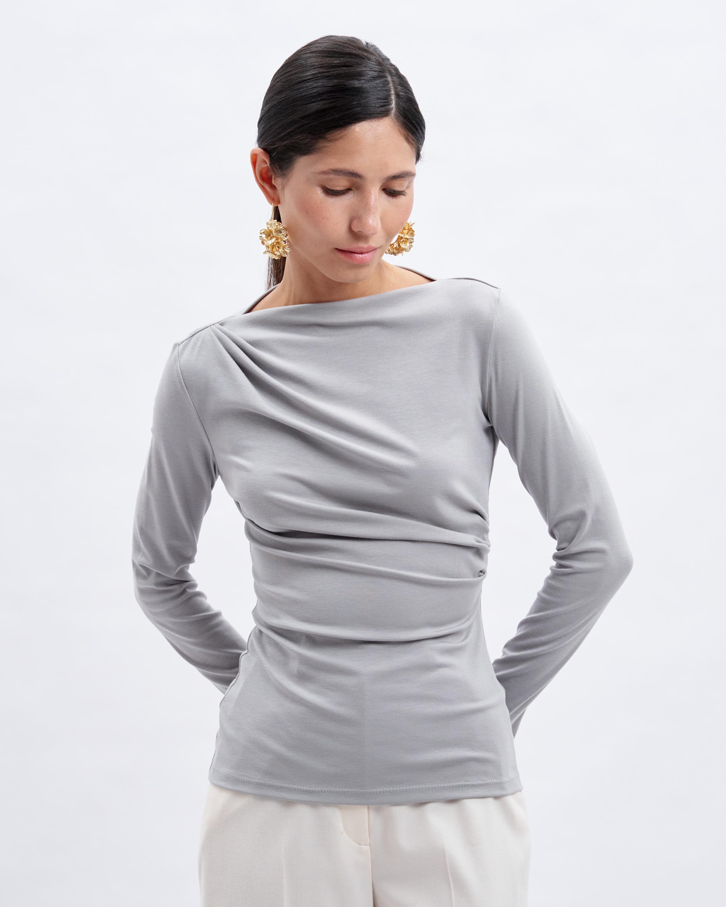 長袖Tシャツ PDF 縫製パターン | ボートネックトップス DIY | サイズ