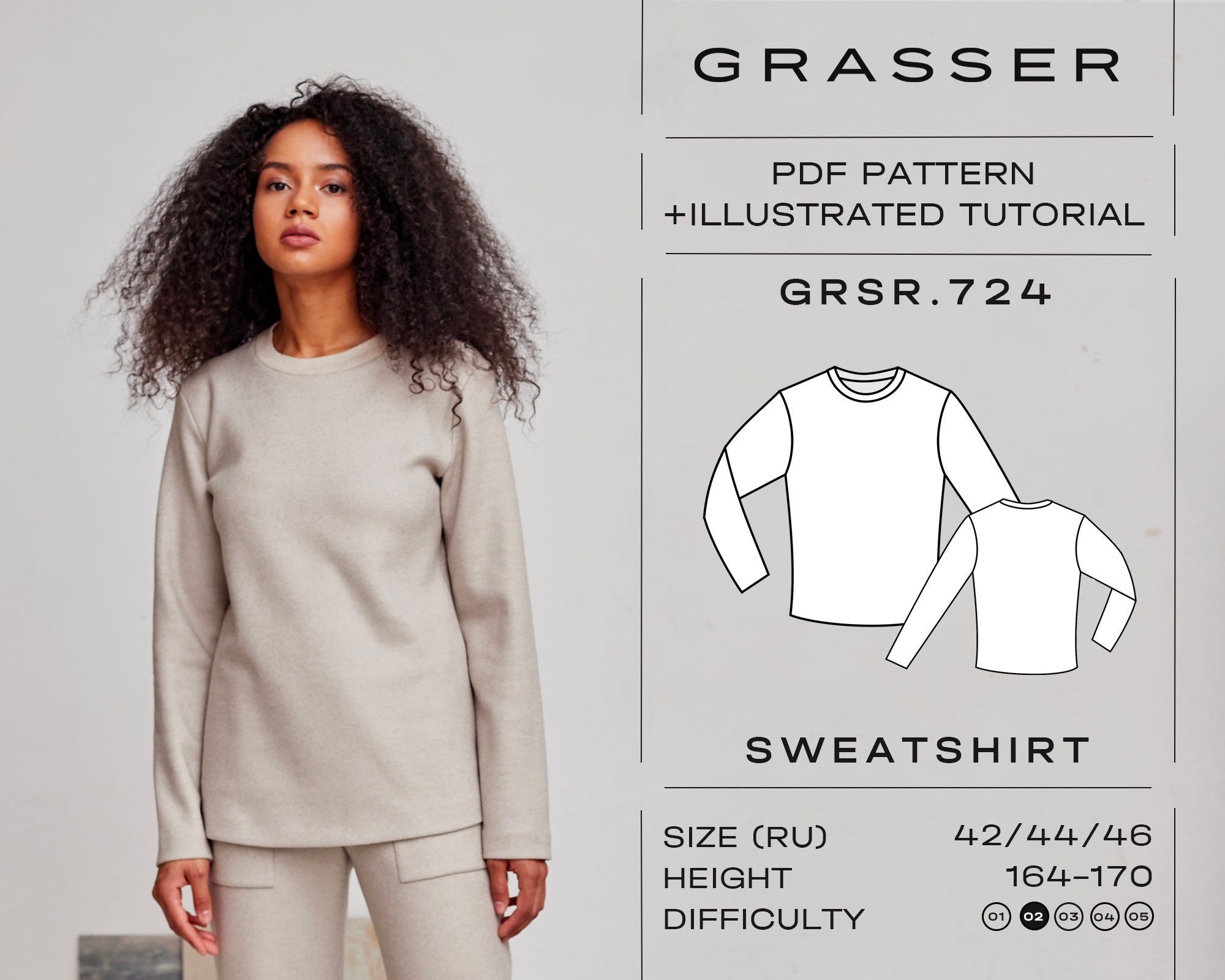 【IFYOUWANT】Sewing Symbol Sweatshirt Make a Cozy Sweatshirt Today | Simplicity 9240 Sewalong View