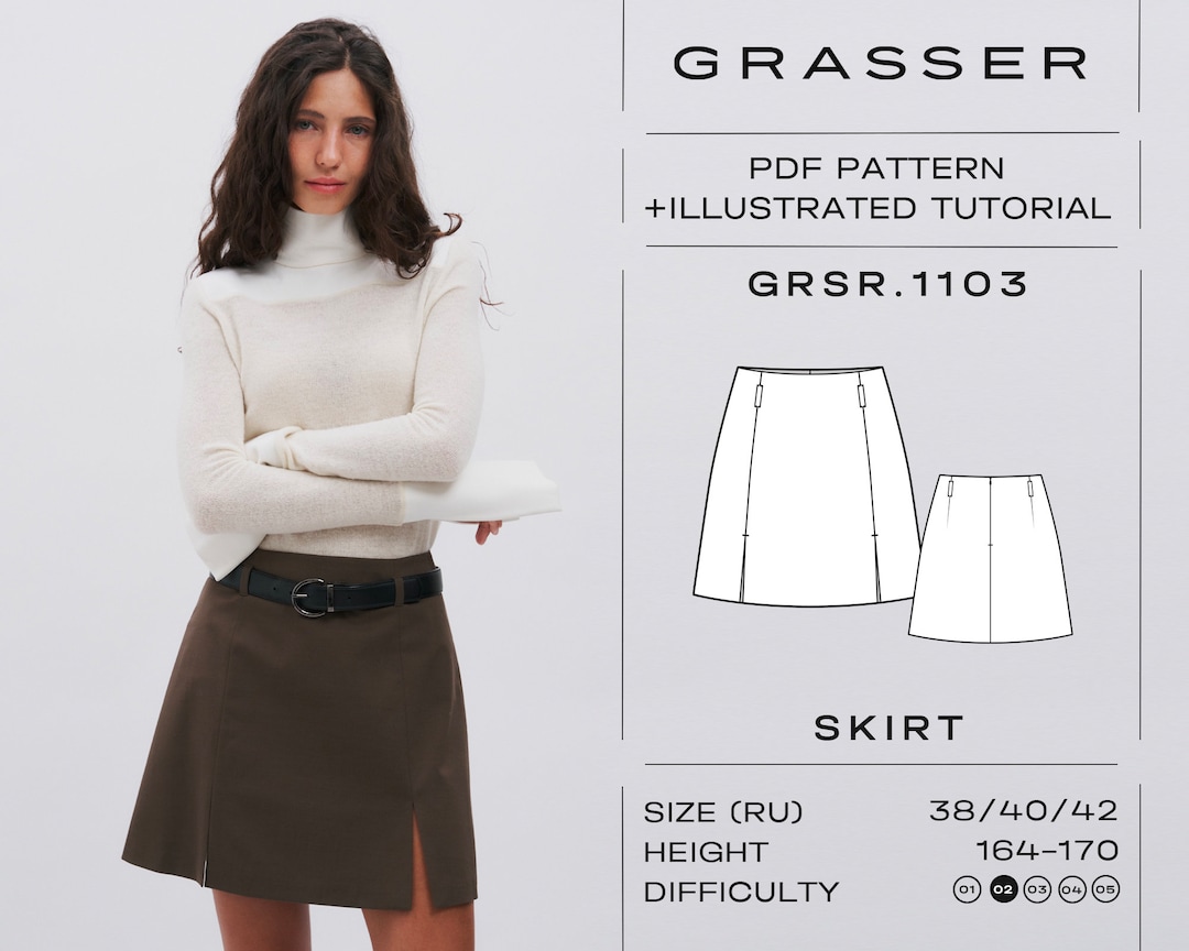 Tutorial Cartamodello Cartamodello Gonna Base Taglia 42