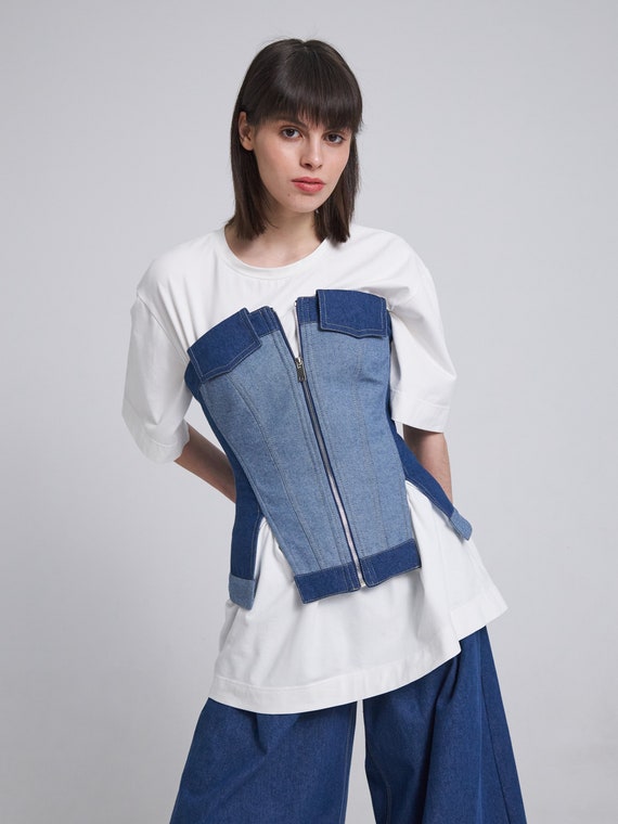 Corset Top Pdf Sewing Pattern for Women Sizes 42 / 44 / 46 RU Model No.  1042 