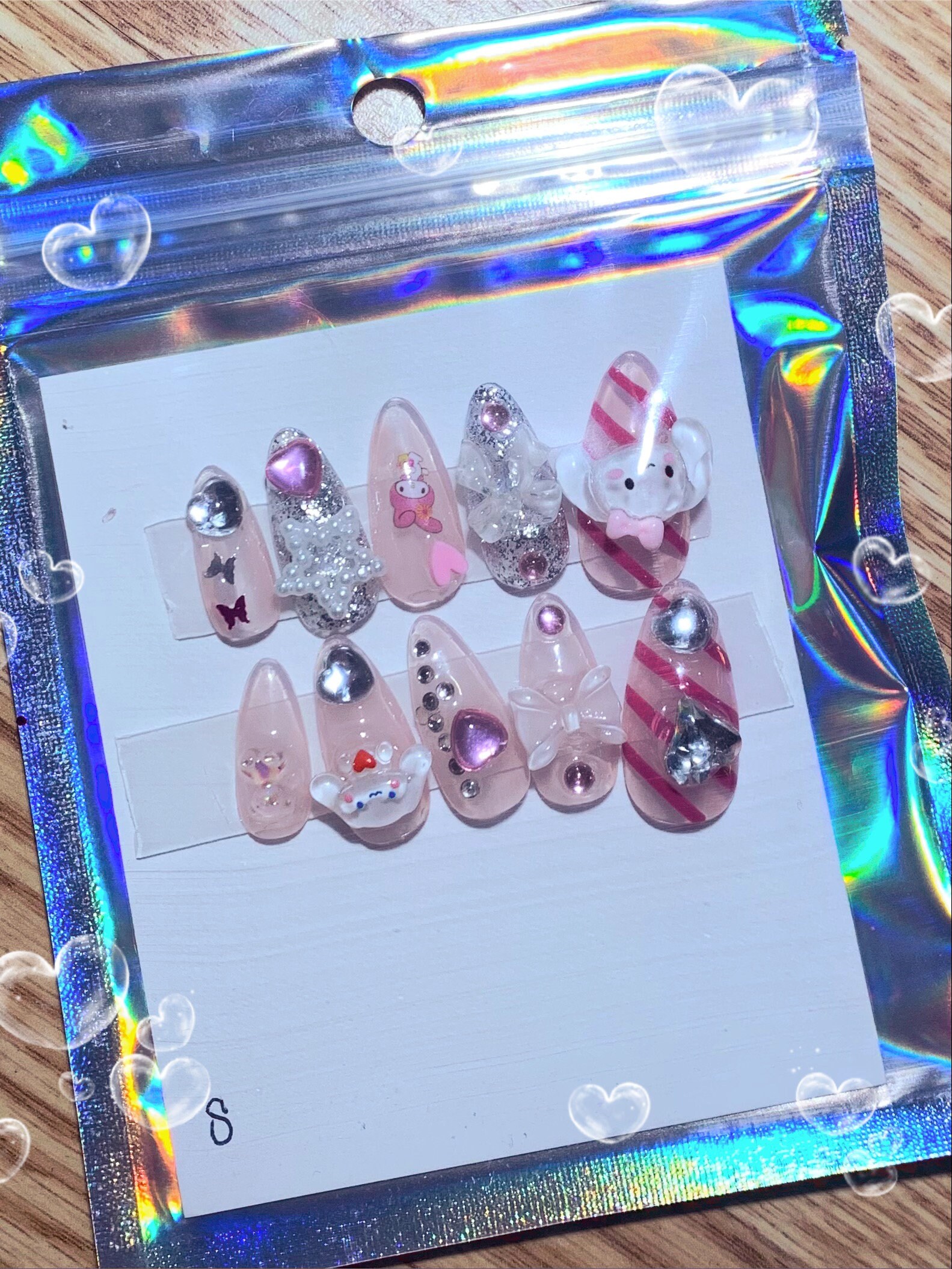 HELLO KITTY Press on Nails Y2k Gel Nails Etsy