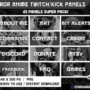 Dark Horror Anime Manga Junji Ito Twitch & Kick Animated 