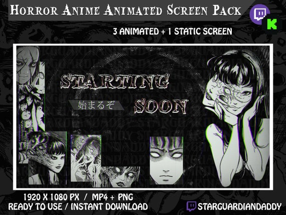 Dark Horror Anime Manga Junji Ito Twitch & Kick Animated 