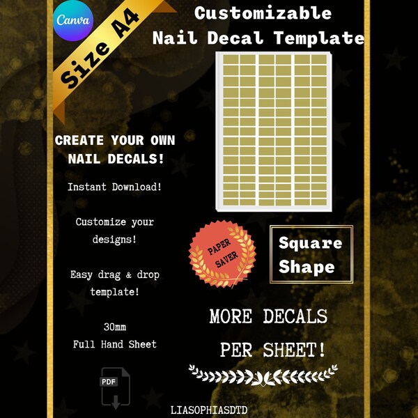 Full Nail Decal - Etsy