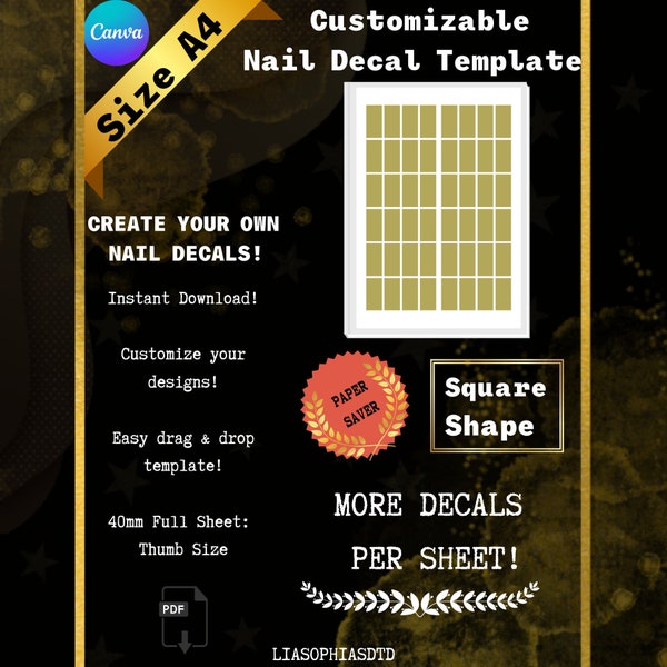 Nail Decal - Etsy