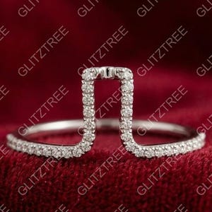 Oura Cover Moissanite Pave Eternity Band, Gold Smart Ring For Her, Enhancer Stack Ring, Stackable Nesting Band, Unique Bridal Matching Ring