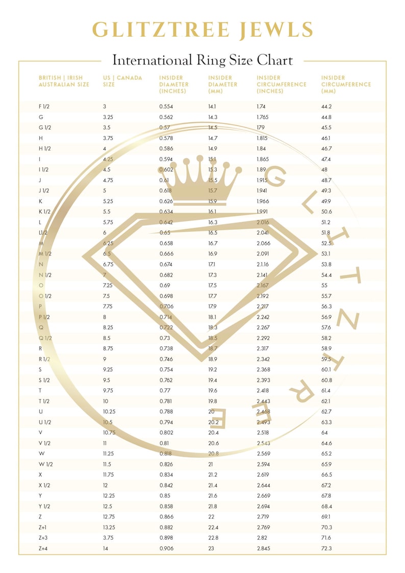 Printable Ring Sizer Ring Size Finder Ring Size Measuring Tool Ring ...
