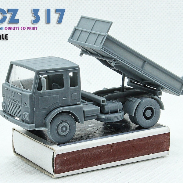 Jelcz 317 DDR LKW H0 1/87 1/72  Dump Truck | Semi Trailer