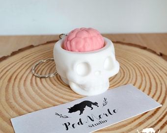 Skull Clicker Anti-Stress Fidget Keychain