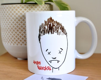 Buffy the Vampire Slayer Angel Stinks Spike Inspired Mug