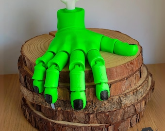 3D Printed Articulated Frankenstein Hand, Articulated Desk Toy, Halloween Horror Decoration