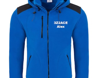 Ham Radio Amateur Radio Callsign Fleece Hooded  Premium Quality-Personalised with embroidery front chest with your callsign and name