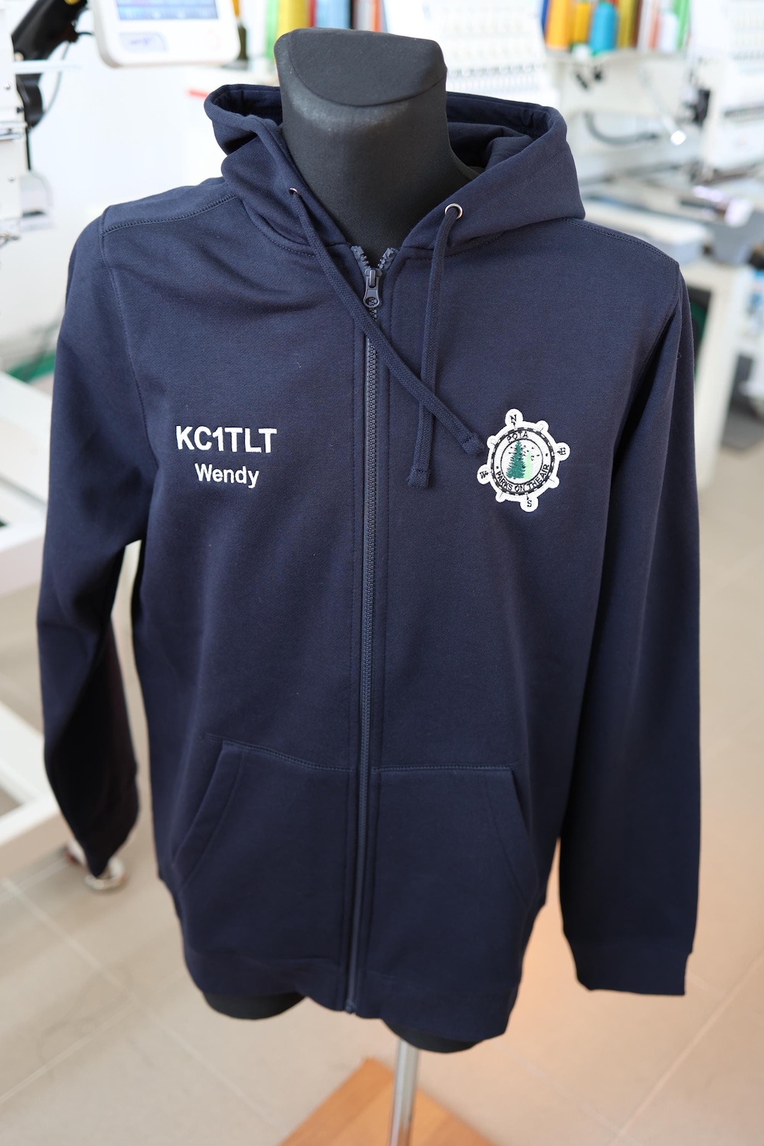 POTA Parks on the Air Sweatshirt: Personalized Embroidered Ham