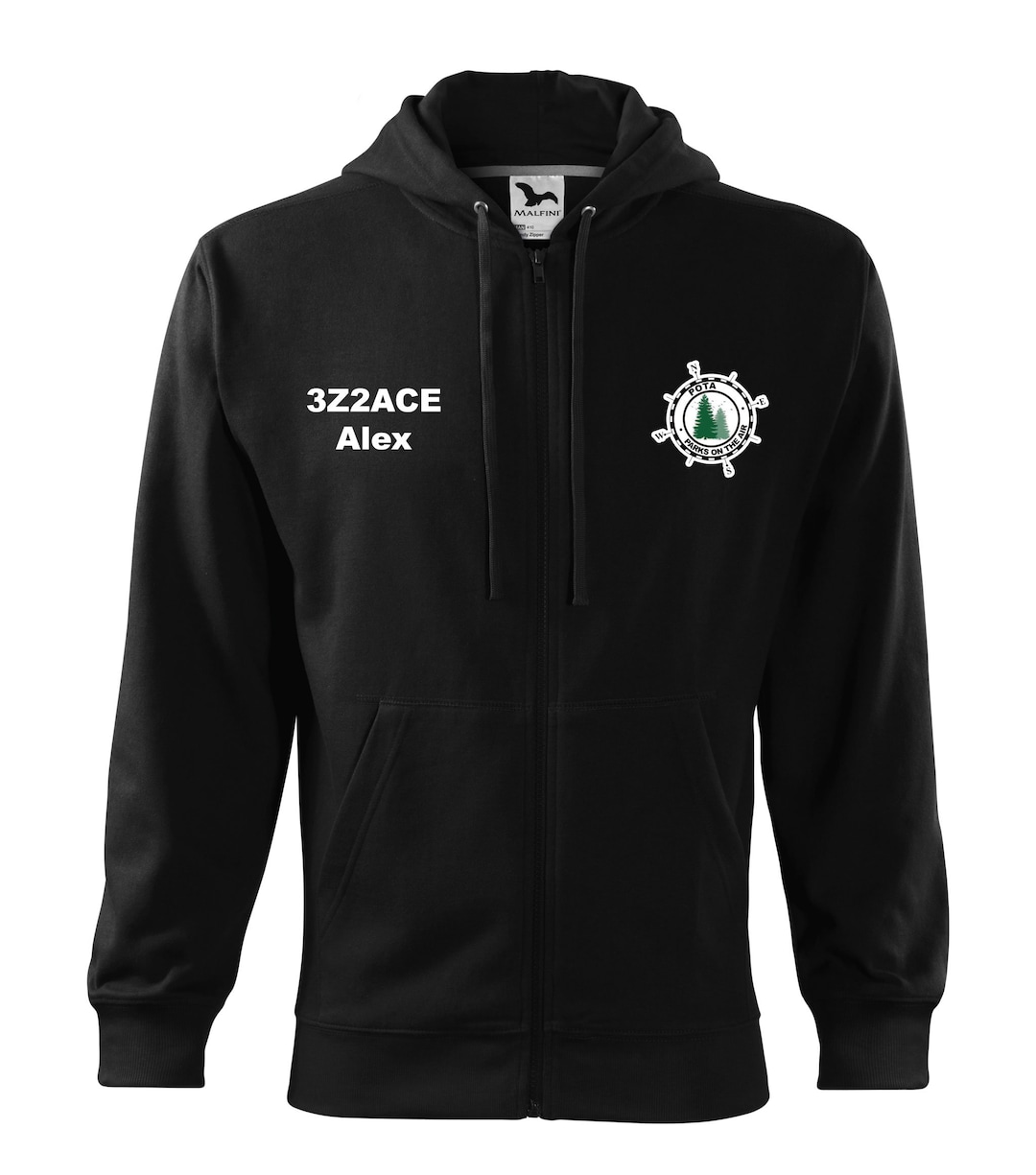 POTA Parks on the Air Sweatshirt: Embroidered Ham Radio Callsign