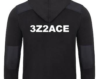 Bluza z kapturem z polaru z nadrukiem radioamatorskim, najwyższej jakości, personalizowana haftem - przód na piersi z Twoim znakiem wywoławczym i imieniem - tył z Twoim znakiem wywoławczym