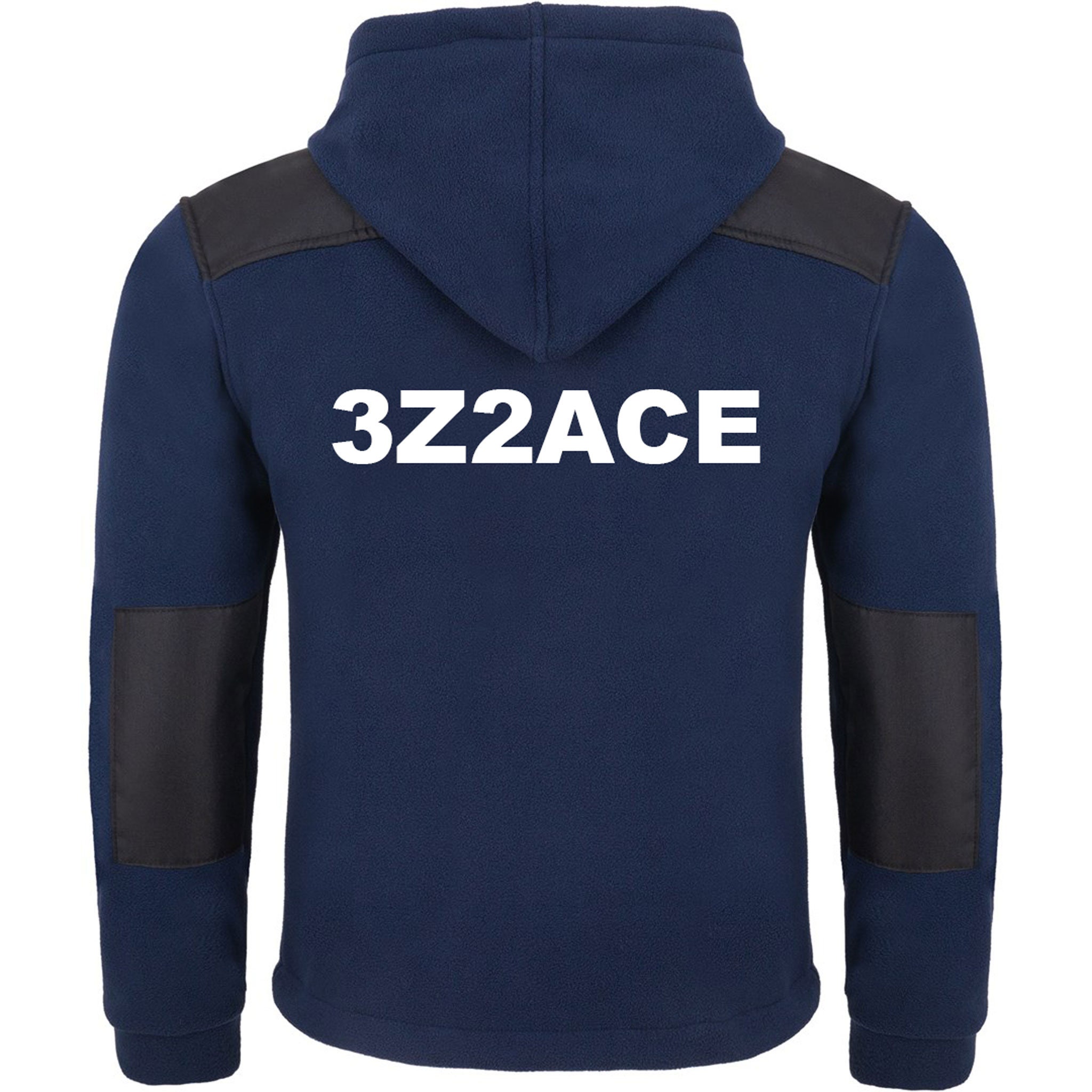 Ham Radio Callsign Fleece Hooded Premium Quality Personalised with embroidery front chest with your callsign and name - back with callsign