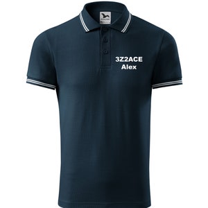 Ham Radio Amateur Radio Callsign Polo Shirt Premium Quality - Personalised with embroidery