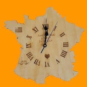 personalized wooden clock, personalized wooden gift, engraved wooden clock, personalized decorative clock, wooden name clock with message