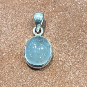 Aquamarijnhanger, 925 sterlingzilver, spiritueel cadeau
