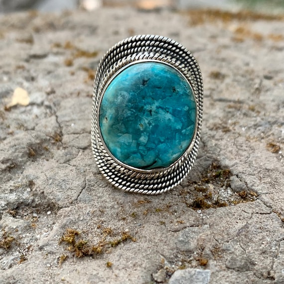 Rare Huge Crazy Native American Navajo Coral Sterling Silver Ring Rare Huge Crazy Native American Navajo Coral Sterling Silver Ring