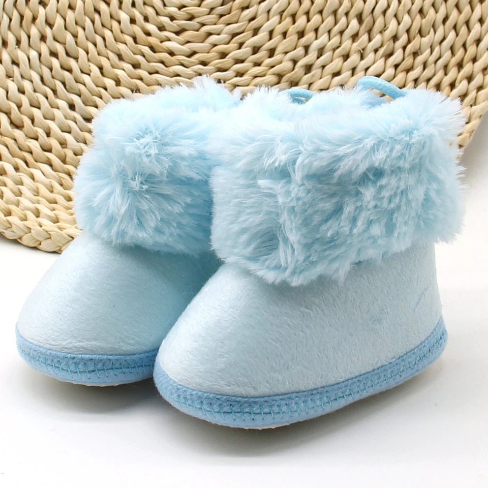 Aulang Carton Deer Baby Toddler Shoes Winter Warm Unisex Boys Girls Booties Xmas Gift for Little Kids 