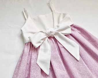 Elegant Baby Dress | Lilac | Size 1 | Cotton | Handmade in Australia