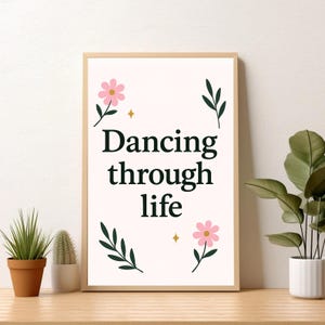 Dancing magical print