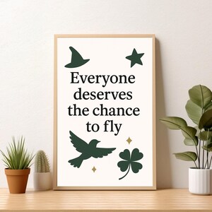For Good  The chance to fly magical print