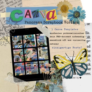Scrapbook template / Canva template for Instagram and Tiktok / free and easy to personalize