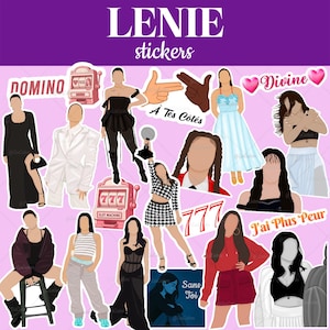 LENIE - Lot de 20 Stickers - Collection Exclusive pour Fans