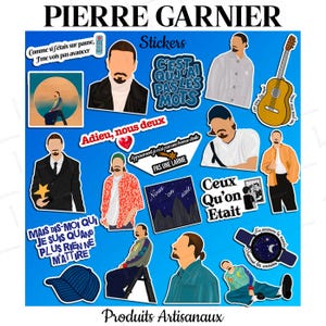 PIERRE GARNIER - Lot de 20 Stickers - Collection Exclusive pour Fans