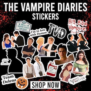 The Vampire Diaries Stickers - Collection Exclusive pour Fans