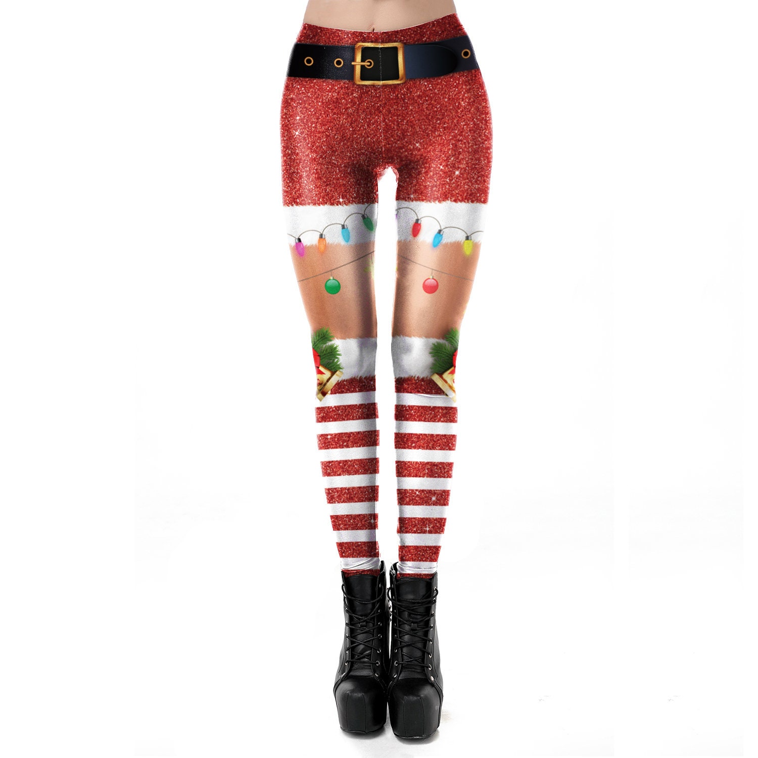 Christmas Leggings - Etsy UK