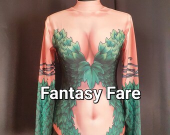 Cosplay Stage Wear Poison Ivy / Eve FancyDress/Drag/Halloween Bodysuit Swimsuit Leotard Jumpsuit Costume