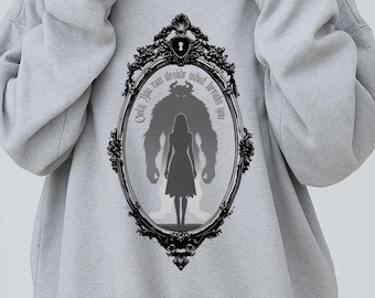 ACOTAR Ouroboros Mirror Sweatshirt - Feyre Fantasy Bookish Gift - Sarah J Maas Inspired Fan Art - Book Lover Cozy Sweater