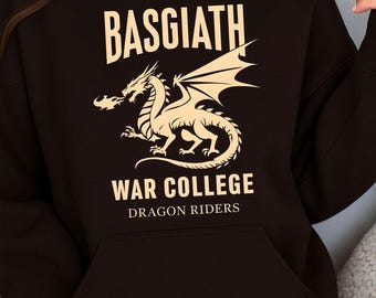 Sudadera con capucha de jinete de dragón del Colegio de Guerra Basgiath - Regalo de fantasía de la Cuarta Ala