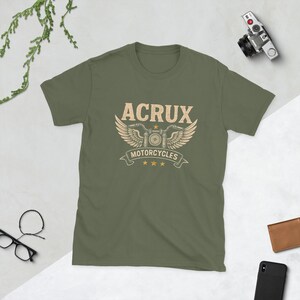 Acrux Motorcycles Tee - Darius Acrux Inspired Shirt - Zodiac Academy Fan Gift - Winged Bike Graphic - Dark Fantasy Book Merch