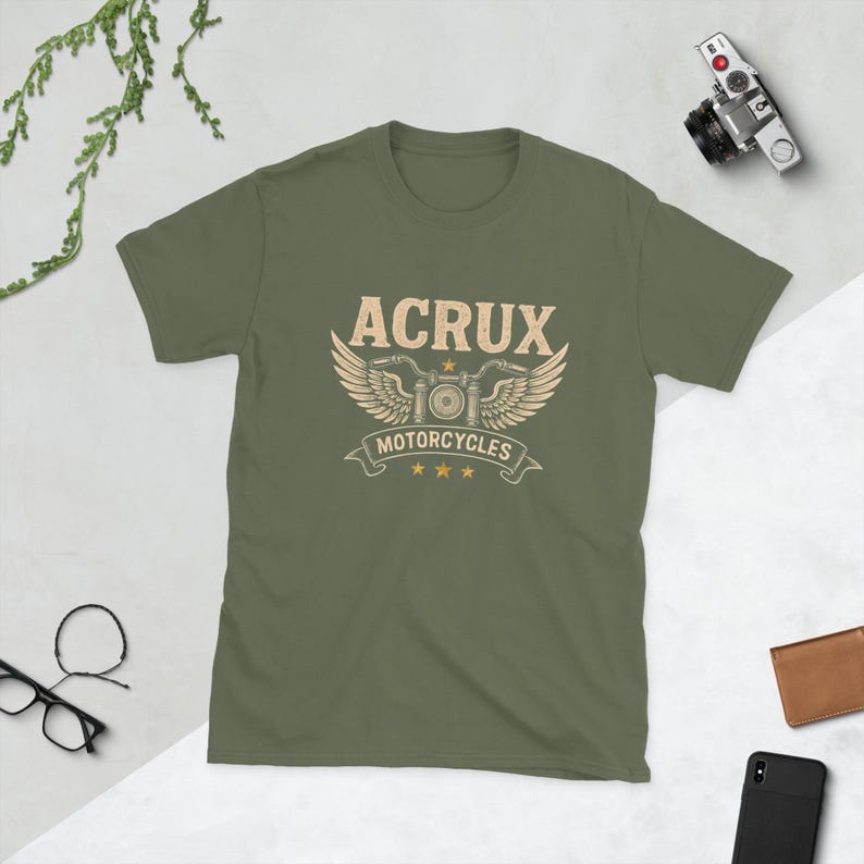 Acrux Motorcycles Tee - Darius Acrux Inspired Shirt - Zodiac Academy Fan Gift - Winged Bike Graphic - Dark Fantasy Book Merch