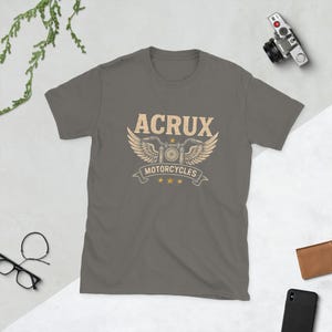 Acrux Motorcycles Tee - Darius Acrux Inspired Shirt - Zodiac Academy Fan Gift - Winged Bike Graphic - Dark Fantasy Book Merch