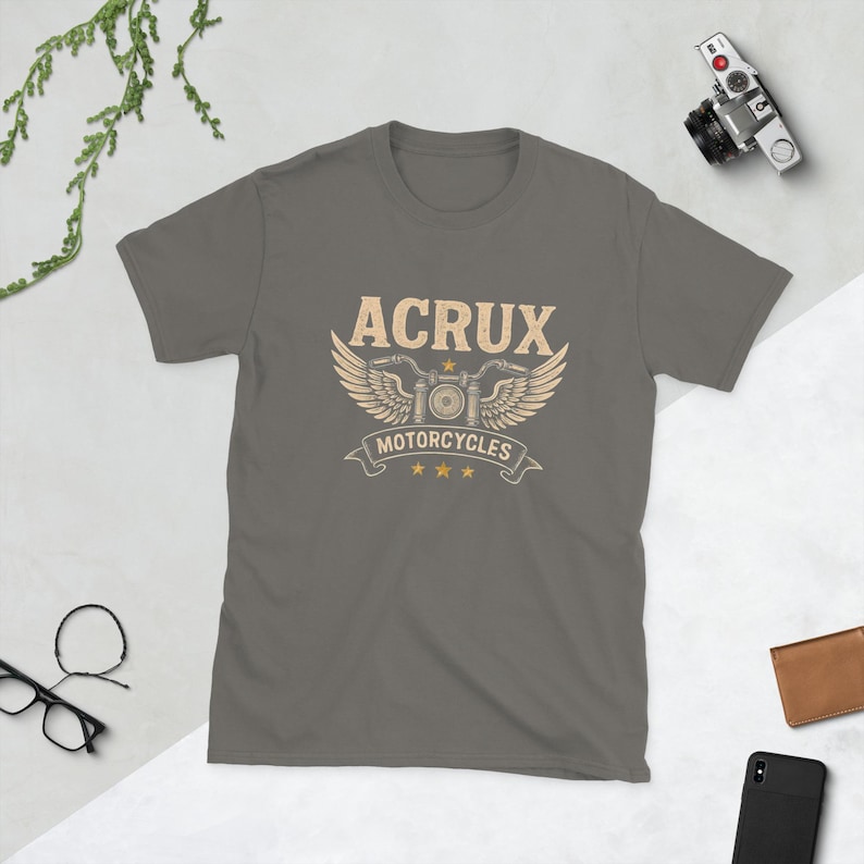 Acrux Motorcycles Tee - Darius Acrux Inspired Shirt - Zodiac Academy Fan Gift - Winged Bike Graphic - Dark Fantasy Book Merch