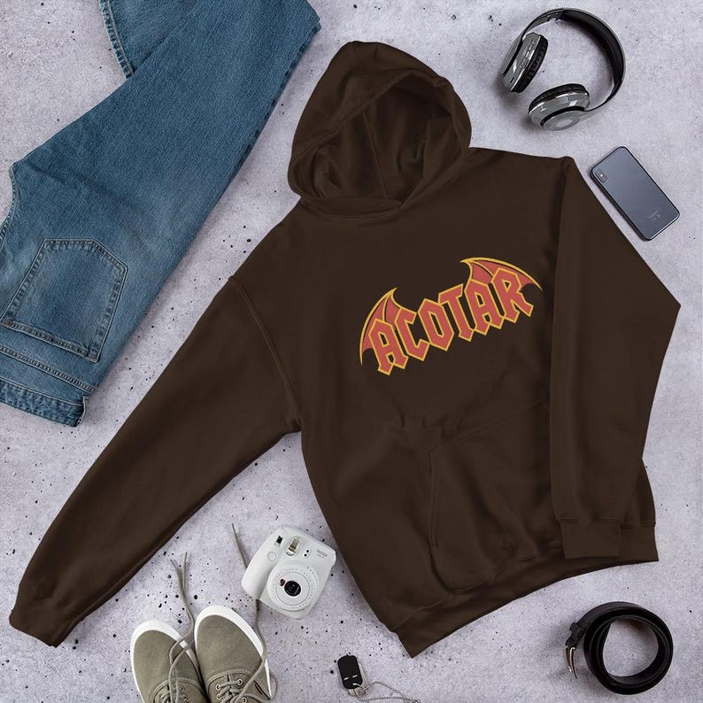 ACOTAR Bat Wings Hoodie | Fantasy Bookish Pullover | ACOTAR Inspired Hoody | Sarah J Maas Fan Gift | Dark Fantasy Reader Sweatshirt