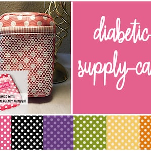 Diabetic Supply Case - Polka Dot