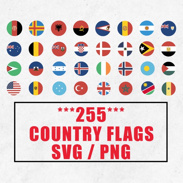 255 Country Flag Svg Png, World Flag Png, America Flag, National Flags, Nations Png, Countries of the World Flag, USA Flag Svg, Vector Files